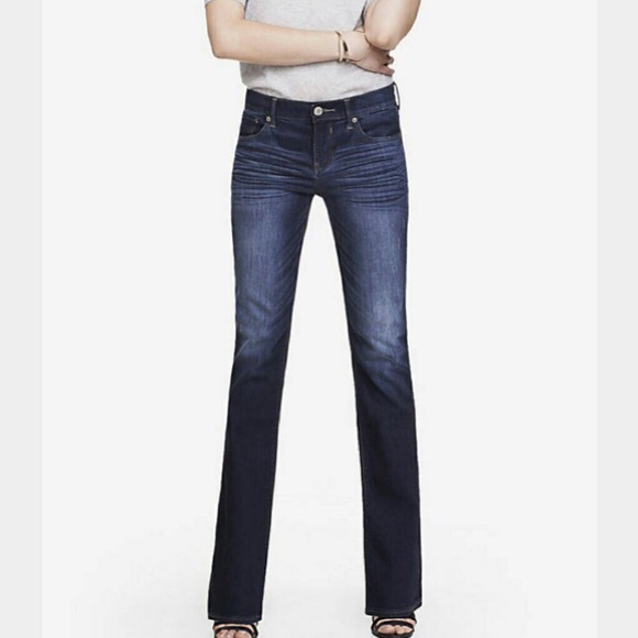 Express Denim - Express jeans dark wash 6 long